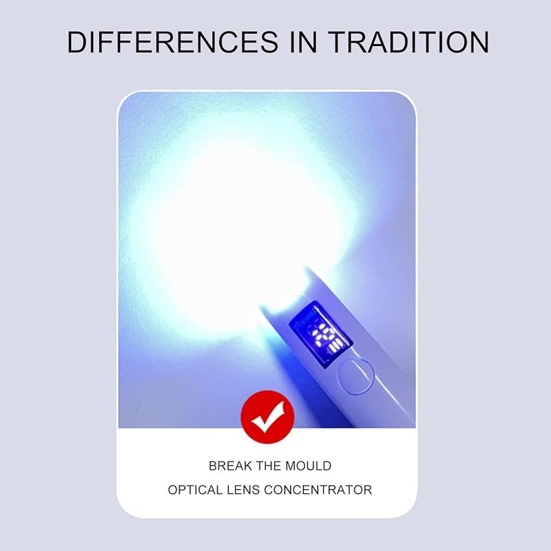 مصباح أظافر LED وردي لاسلكي قابل لإعادة الشحن عبر USB بقوة 3 واط لإضاءة مانيكير الجل عالي الطاقة - Image 5